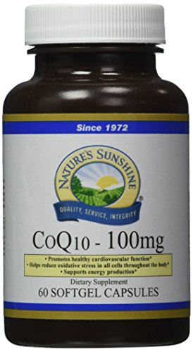 NATURE'S SUNSHINE COQ10 Gel Capsules, 60 Count
