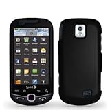 Black Rubberized Snap-On Hard Skin Case Cover for Samsung Intercept M910 Ph ....