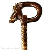 Carved Walking Stick - Boar