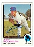 Jerry Koosman Autographed/Hand Signed Baseball Card (New York Mets) 1973 Topps #184
