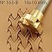 Leather Stamp Tool Basket Weave Stamping Working Carving Punches Tools Craft Saddle Brass #163B