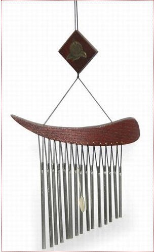 Wind Chime Asian Aluminum Feng Shui Outdoor Decor