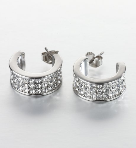 Diamant? Cluster Hoop Earrings