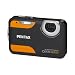 Pentax Optio WS80 Digitalkamera (10 Megapixel, 5-fach opt. Zoom, 6,9 cm (2,7 Zoll) Display, 1.5m wasserdicht, staubdicht) schwarz/orange