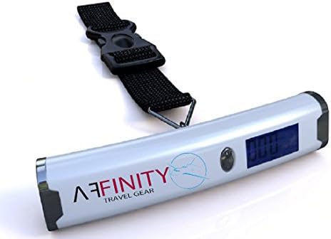 Affinity Travel Digital Luggage Scale w/ 110 lb Capacity - Lifetime Warranty (White)