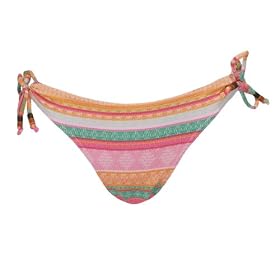 Buy XOXO Pink Striped Bikini Swim Bottom w  Tunnel Ties (Medium) by XOXO