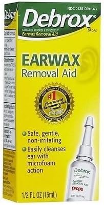 Debrox Drops Earwax Removal Aid Gently softens &amp; removes earwax from ears .50oz