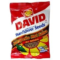 David Jalapeno Hot Sunflower Seeds 5.25 oz 12CT