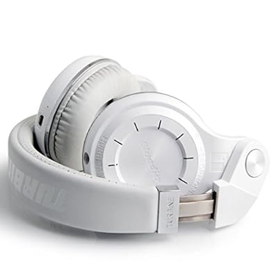 Bluedio T2 Plus Turbine Wireless Bluetooth Headphones with Mic/Micro SD Card Slot/FM Radio (White)