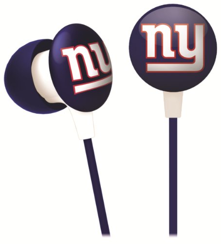 iHip NFF10200NYG NFL New York Giants Mini Ear Buds, Blue/Red/White at Amazon.com