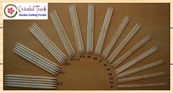 9" Double Point Bamboo Knitting Needles 14 Sets of 5 Pieces per Set (70 Pieces in Total)