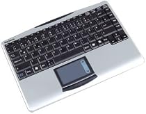 Keysonic Compact Notebook Layout Wireless 2.4Ghz Radio Frequency Keyboard With Integrated Touch Pad.