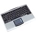 Keysonic Compact Wireless Keyboard with Integrated Touch Pad (2.4Ghz Radio Frequency, Notebook Layout)