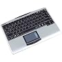 Keysonic Compact Wireless Keyboard with Integrated Touch Pad (2.4Ghz Radio Frequency, Notebook Layout)