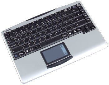 Keysonic Compact Notebook Layout Wireless 2.4Ghz Radio Frequency Keyboard With Integrated Touch Pad.