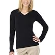 Merona&reg; Petites V-Neck Cable Sweater - Ebony