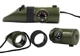 Rothco 6-in-1 Survival Whistle Kit With LED Light