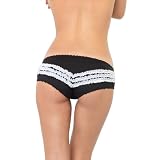 Contrast Ruffle Back Panty Sexy Lingerie Intimate Apparel