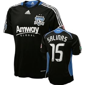 Shea Salinas Game Used Jersey: San Jose Earthquakes #15 Short Sleeve Home Jersey