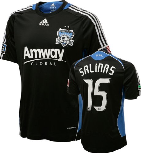 Shea Salinas Game Used Jersey: San Jose Earthquakes #15 Short Sleeve Home Jersey