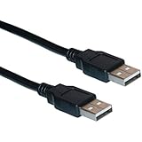 HAVIT&reg; 2-Feet USB 2.0 Type A Male to Type A Male Cable, Black