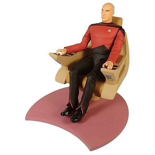 Star Trek: The Next Generation: 20th Anniversary Captain Picard in Chair Action Figure Set