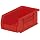 Akro-Mils 30220 Plastic Storage Stacking Hanging Akro Bin, 7-Inch by 4-Inch by 3-Inch, Red, Case of 24