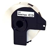 DK1219 1/2IN Round Paper Label for QL-500 QL-550 QL-650TD