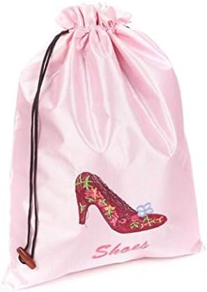 Old Beijing Shoe Pouch Embroidered Silk Travel Bag For Lingerie & Shoes