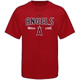 Majestic Los Angeles Angels of Anaheim Red Base Knock T-shirt