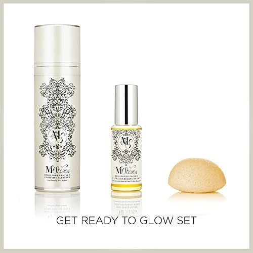 M Steves Get Ready to Glow Set - Nourishing Boost + Low Foaming Cleanser + Konjac Sponge