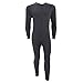 FLOSO Mens Thermal Underwear All In One Union Suit With Rear Flap (Standard Range)