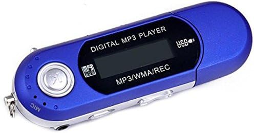 Efitty 8GB USB 2.0 Flash Drive LCD Mini MP3 Music Player FM Radio Voice Recorder Blue