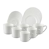 Rosenthal 61040-800001-18735 Jade weiß 18-teiliges Fine Bone China Kaffeeset