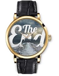 SPRAWL Aanalog Fashion Series Gold Ladies Watches of Genuine Black Leather Strap,Unique Wrist Watch for Women Girls Designed with The end