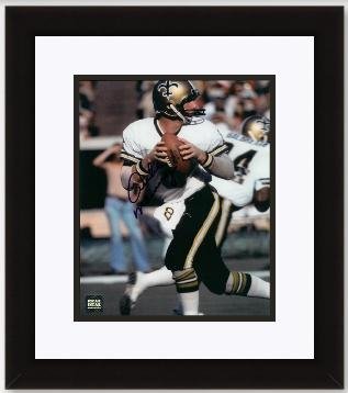 Archie Manning Autographed New Orleans Saints 8x10 Photo - Custom Framed