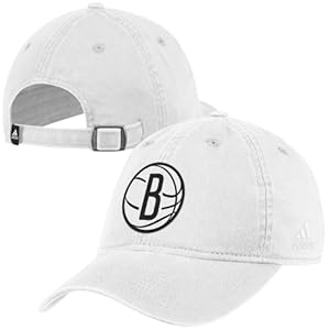 adidas Brooklyn Nets Basic Adjustable Slouch Hat - White