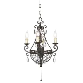 Kathy Ireland Plug-In Swag Mini Chandelier