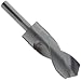 Chicago Latrobe 190F High-Speed Steel Reduced Shank Drill Bit, Black Oxide Finish, Flatted Shank, 118 Degree Conventional Point