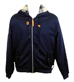 Boxfresh Bactericide 2 Navy Blue Zip Neck Hoody Sweater New