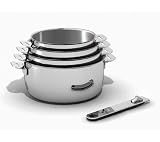 BEKA Série de 4 casseroles 14 à 20 cm + manche amovible Classic 12566964 + Lot de 2 anses amovibles Evolution 12328014