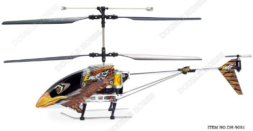 Double Horse 9051A/9051B 3.5 Channel Metal Frame Helicopter w/ Built in Gyro & Flashing LED Lights (Styles May Vary)
