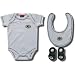 Officially licensed Green Bay Packers logo embroidered 3-piece ensemble for infants