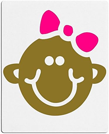 Baby Girl With Bow Funny Cute Kid's Beach Towels 44cm*53cm