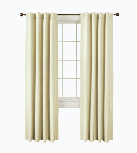 firefend Thermal Back Tab Drapery, 50-Inch by 54-Inch, Cream