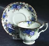 Royal Albert Moonlight Rose Cup and Saucer Set Footed