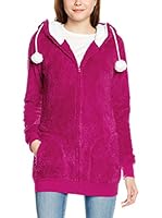 Urban Classics Chaqueta Larga (Fucsia / Blanco)