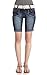 WallFlower Juniors Belted Bermuda Denim Shorts