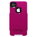 Otterbox Commuter Series Hybrid Case for iPhone 4 & 4S  - Retail Packaging - AVON Hot Pink/White
