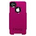 Otterbox Commuter Series Hybrid Case for iPhone 4 & 4S  - Retail Packaging - AVON Hot Pink/White